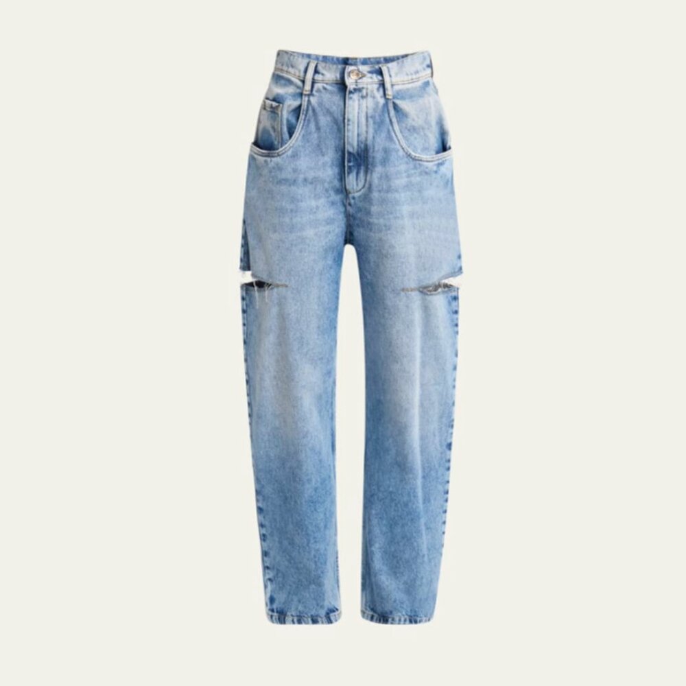 MAISON MARGIELA SLASH SIDES WIDE LEG DENIM PANT SIZE IT42 US6 NWT